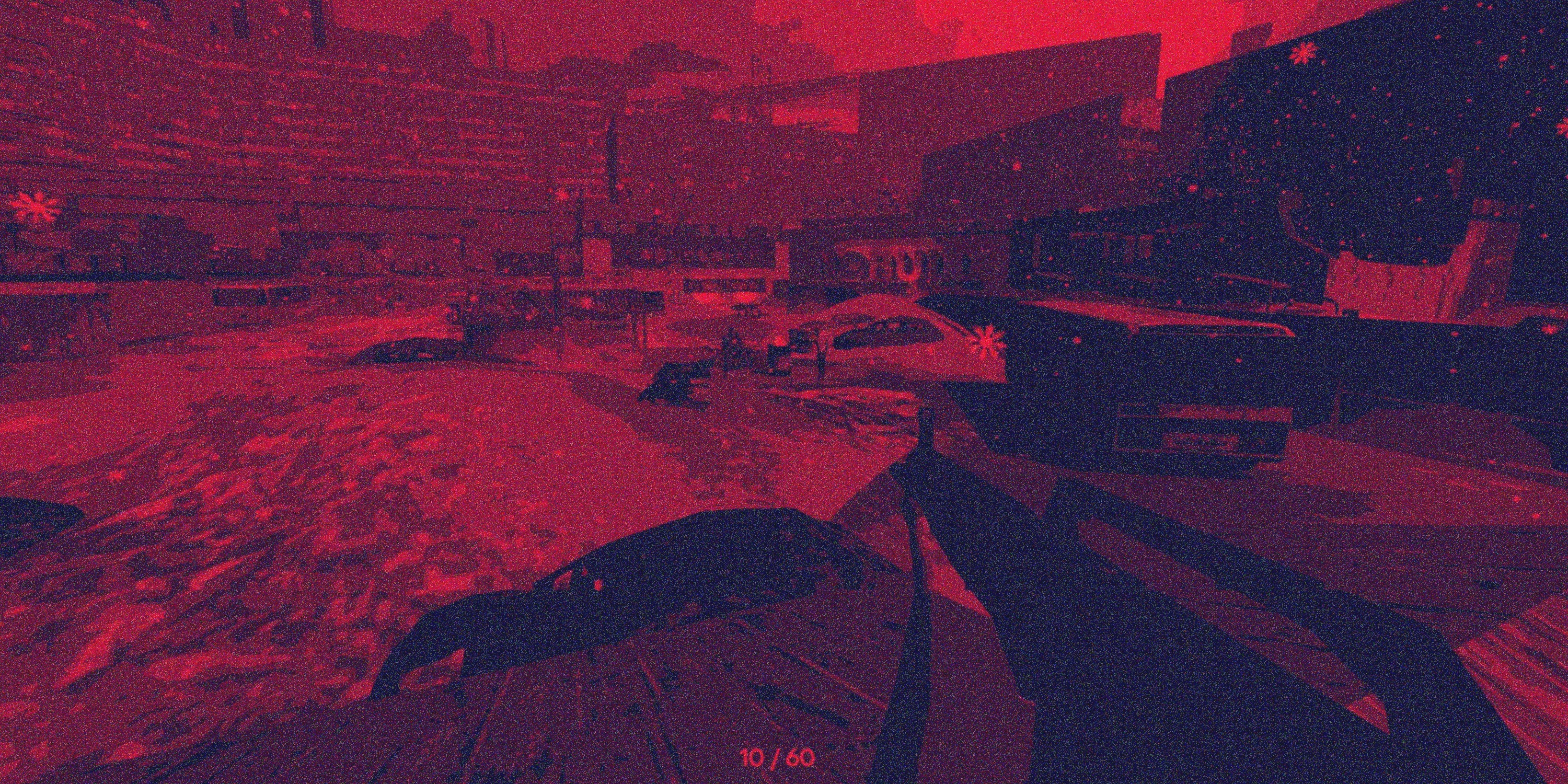 A player in PIGFACE using a weapon.